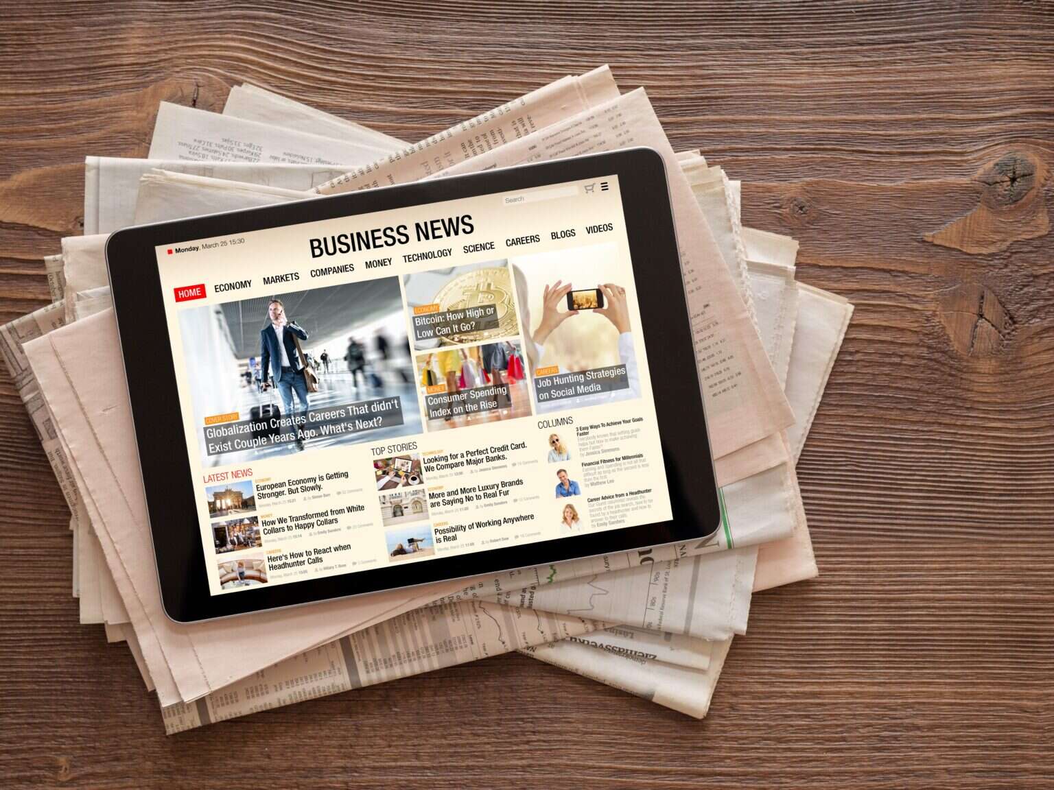 Most popular business news websites in the UK Comscore data analysis