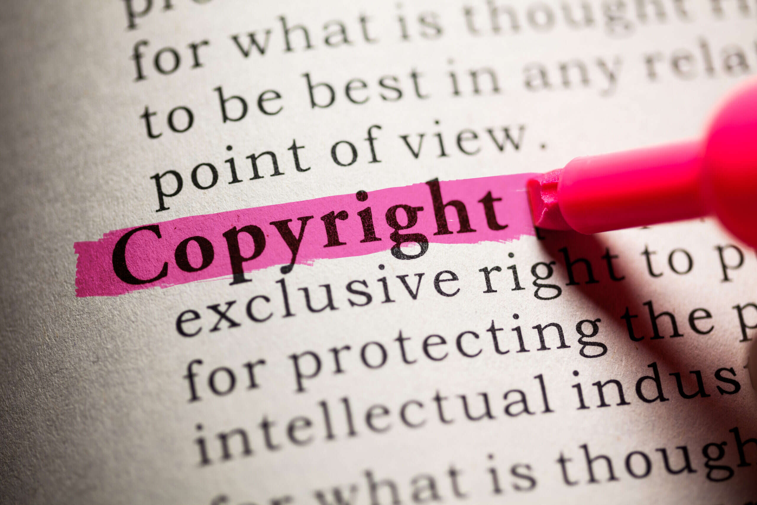 Copyright definition - used in stories about AI and images taken from social media