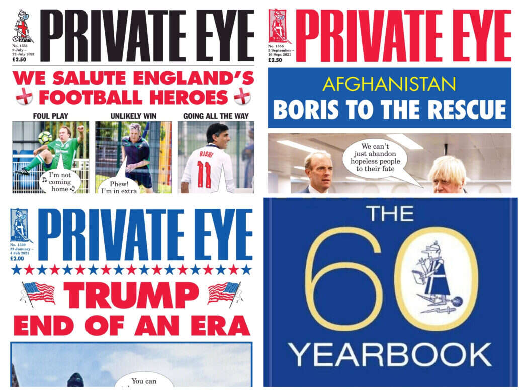 Private Eye covers|||Private Eye covers