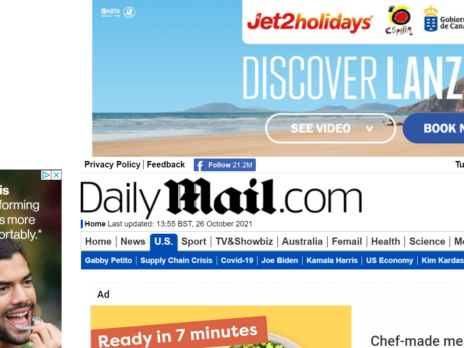 Google turned off advertising for Mail Online homepage in US over 'perceived derogatory content'