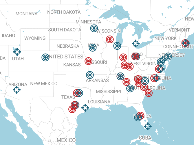 A map of MLB geography by proximity  The Washington Post