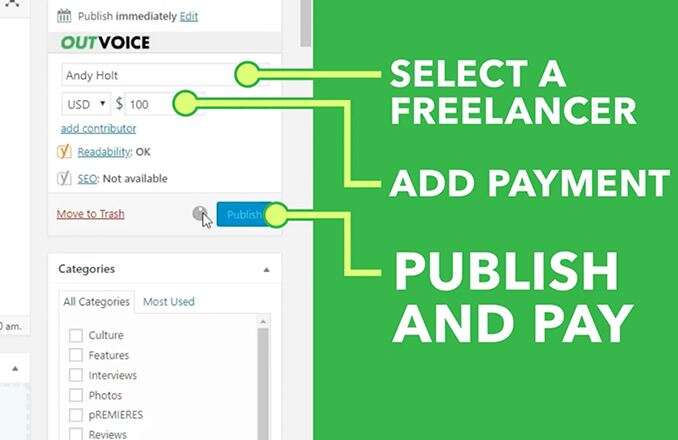 OutVoice freelance management and payments platform