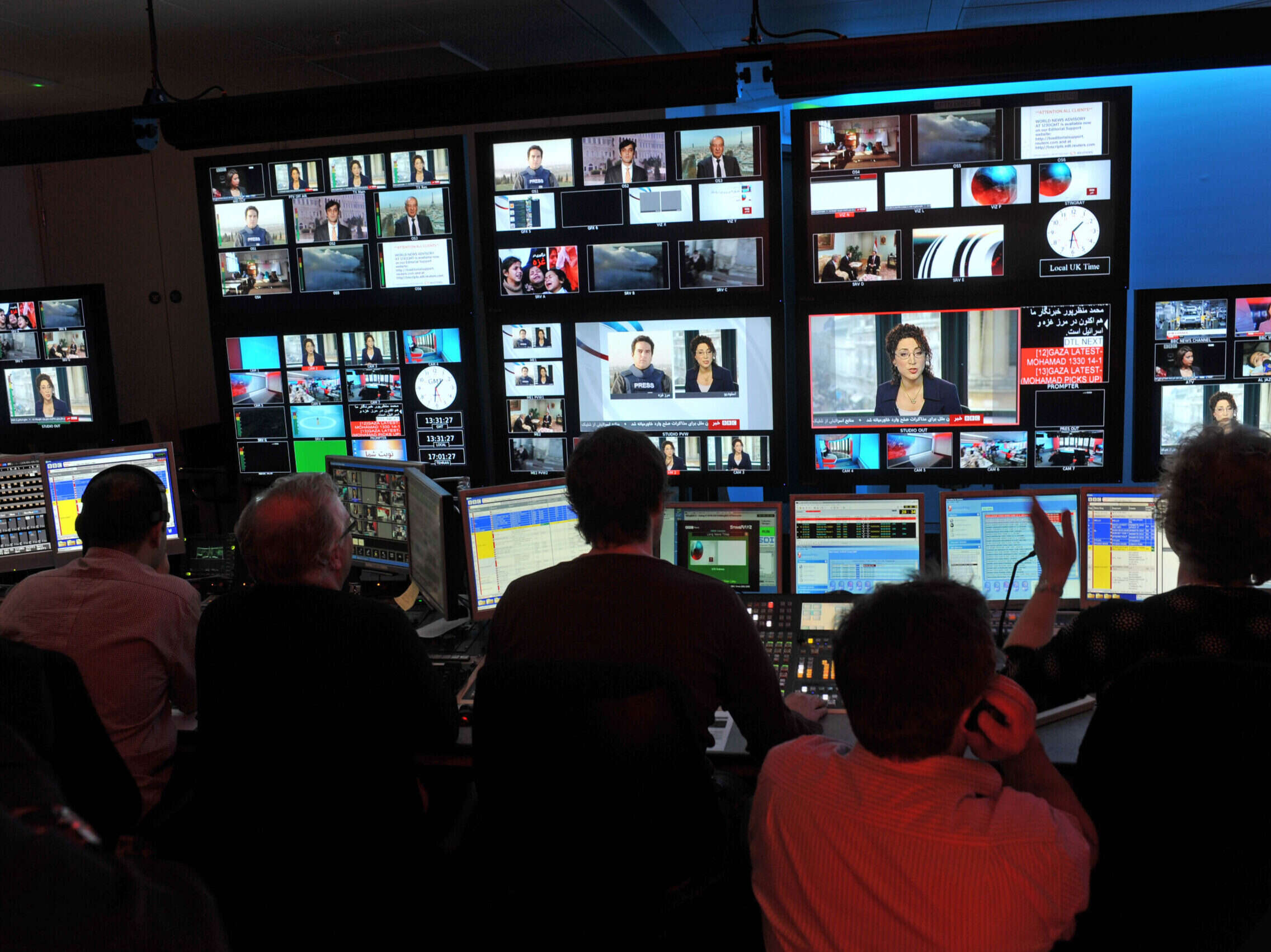 A picture from the BBC's Persian services, part of the World Service, which has seen major audience shrinkage according to the new annual report for 2022/2023