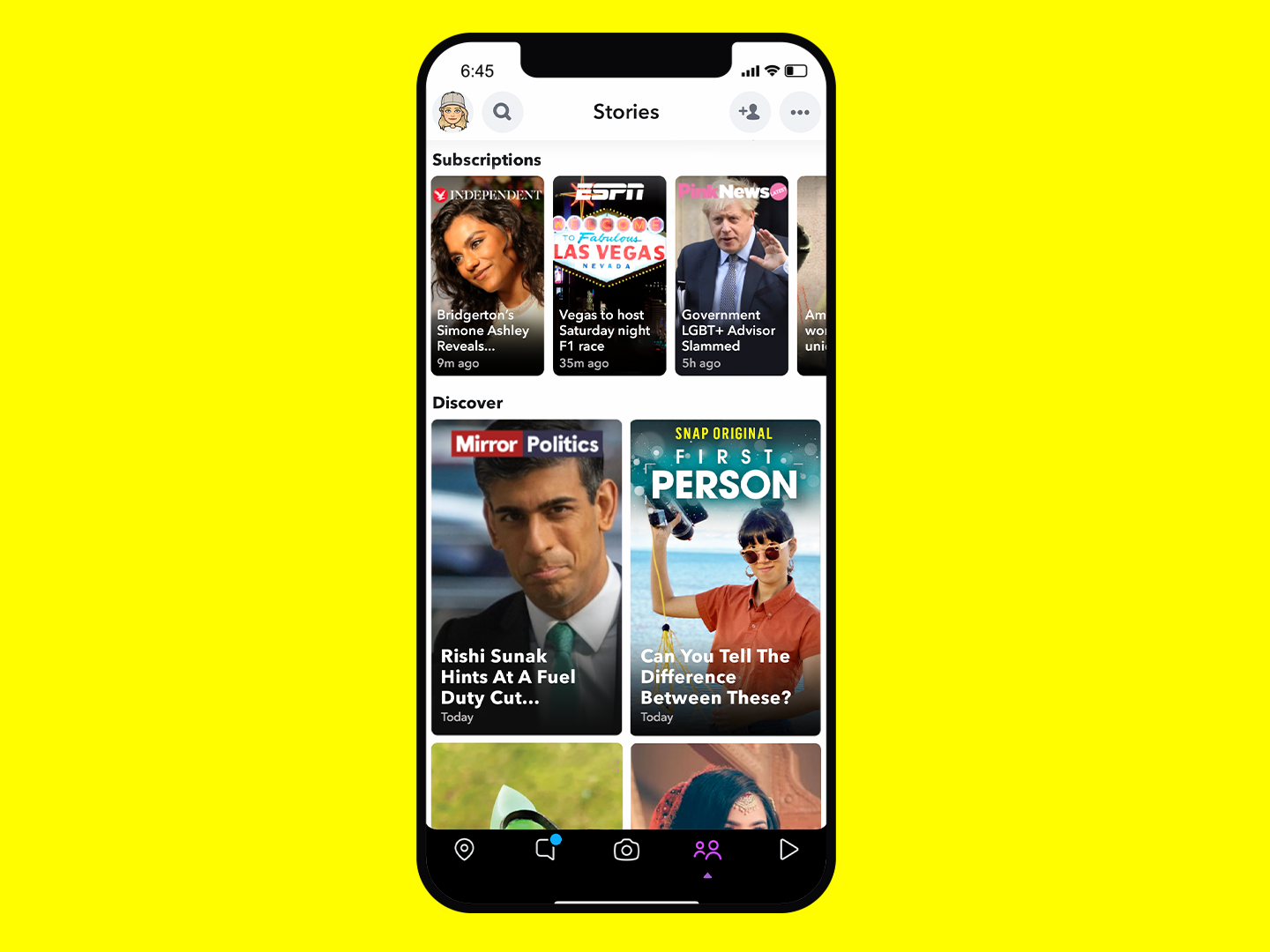 Snapchat trials automatically uploading news stories to its app