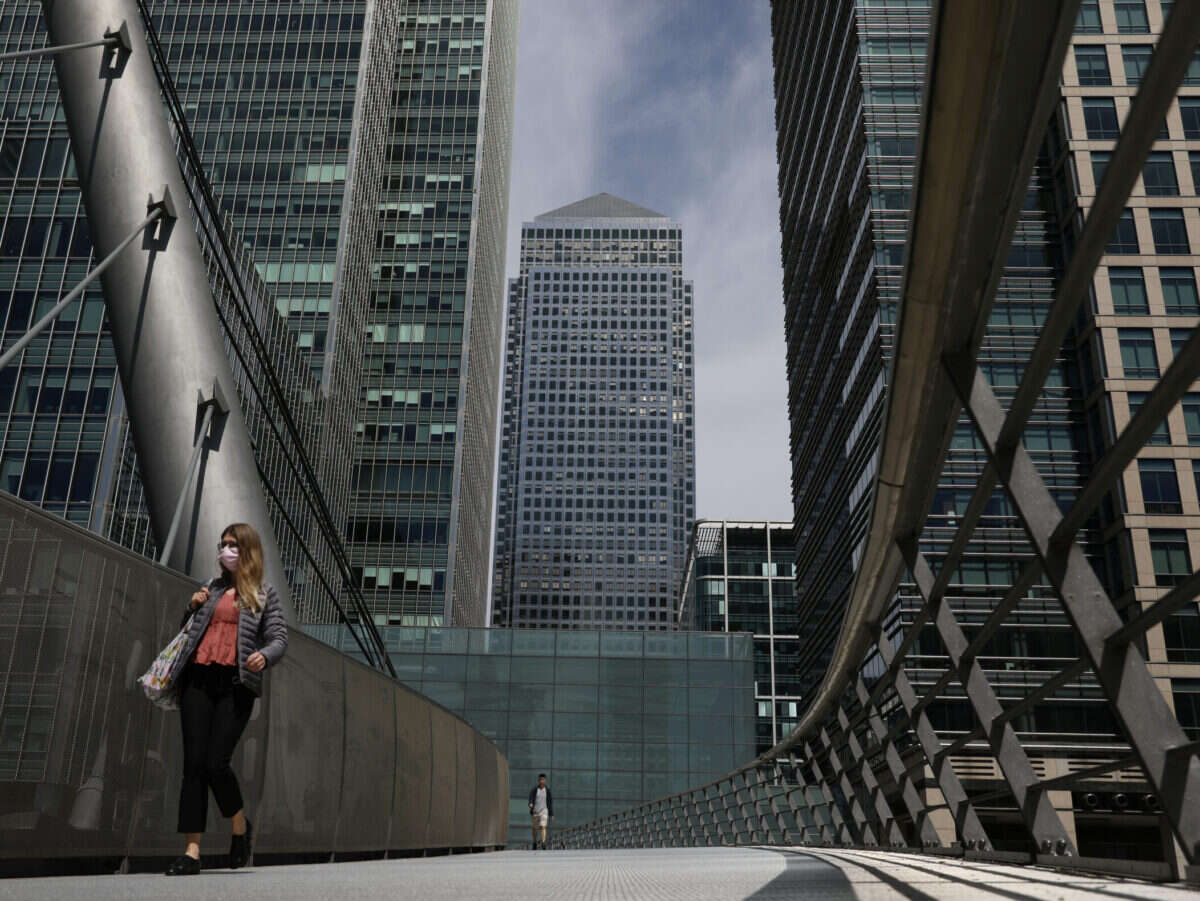 A picture of Reach HQ at One Canada Square, Canary Wharf, illustrating a story about the rollout of Reach's new artificial intelligence editorial co-pilot Guten.