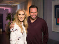 Dan Wootton with Celine Dion while editor of The Sun's Bizarre column
