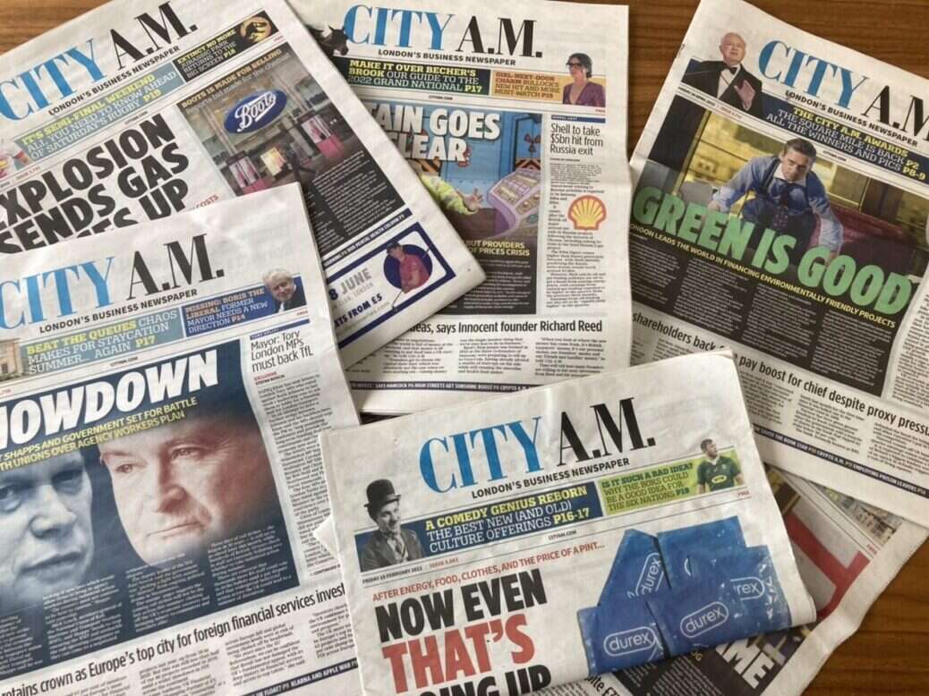 City AM front pages