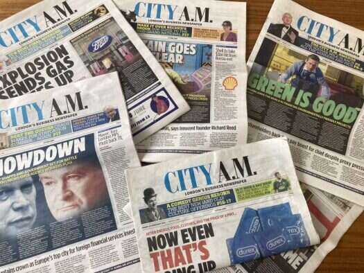 City AM front pages