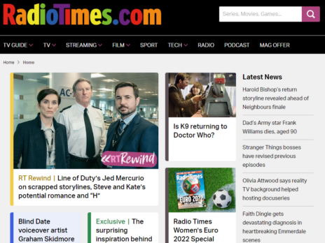 Radio Times website at 25: 'Never been a more necessary period' to guide our audience, MD says