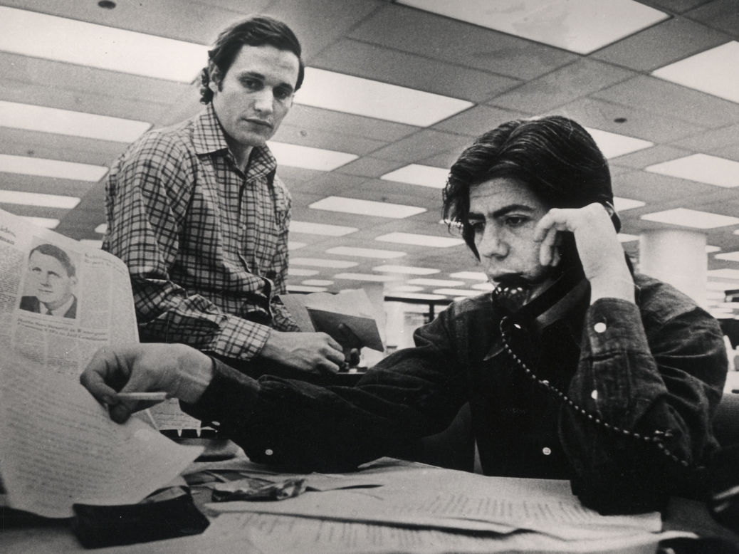 Bob Woodward (left) and Carl Bernstein are famous for their Watergate coverage for The Washington Post (credit: Ken Feil/The Washington Post)|The Washington Post exposed the Watergate scandal of 1972||