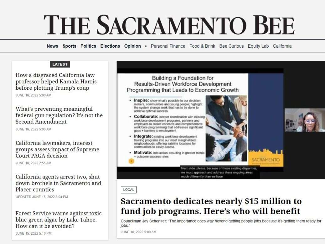 Automated content at McClatchy|||