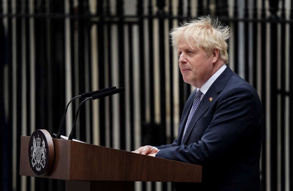 Journalists and Boris Johnson