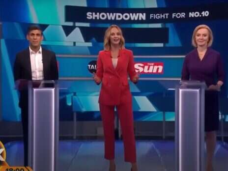 TalkTV debate ends early after presenter Kate McCann faints on air