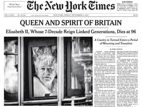 How the world’s newspapers marked Queen Elizabeth II’s death
