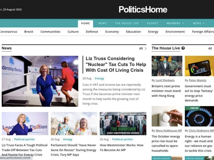 Ranked: Most popular politics news websites in UK