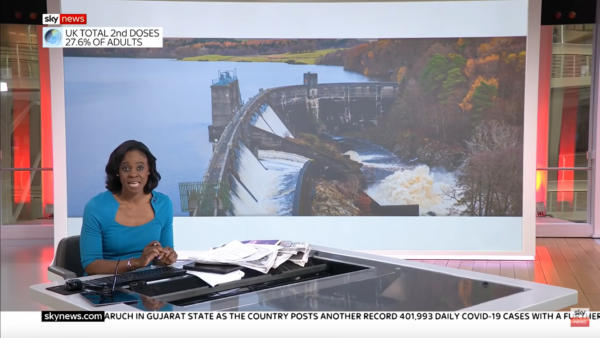 Gillian Joseph presenting on Sky News