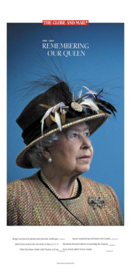 How world newspapers covered the death of Queen Elizabeth II: Globe and Mail