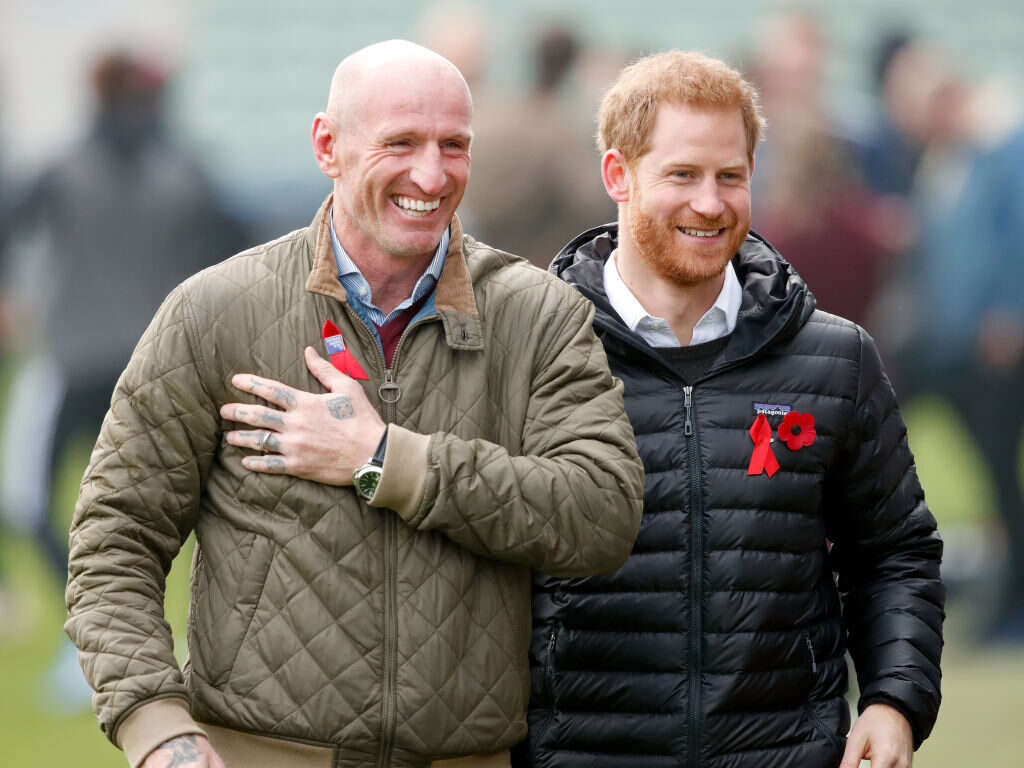 Gareth Thomas and Prince Harry