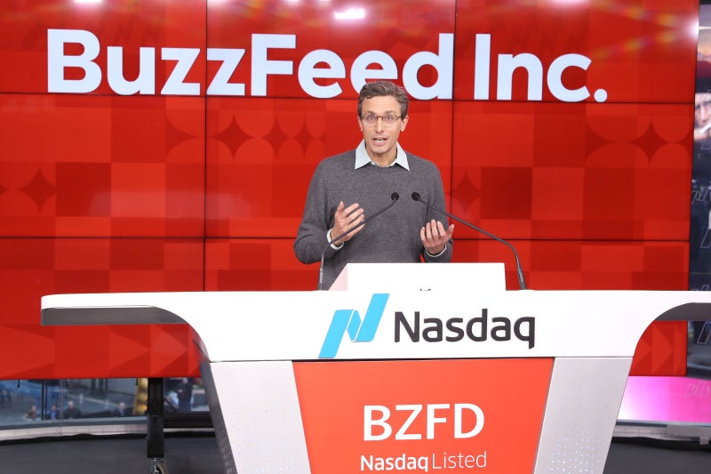 Buzzfeed CEO Jonah Peretti speaks at its public listing