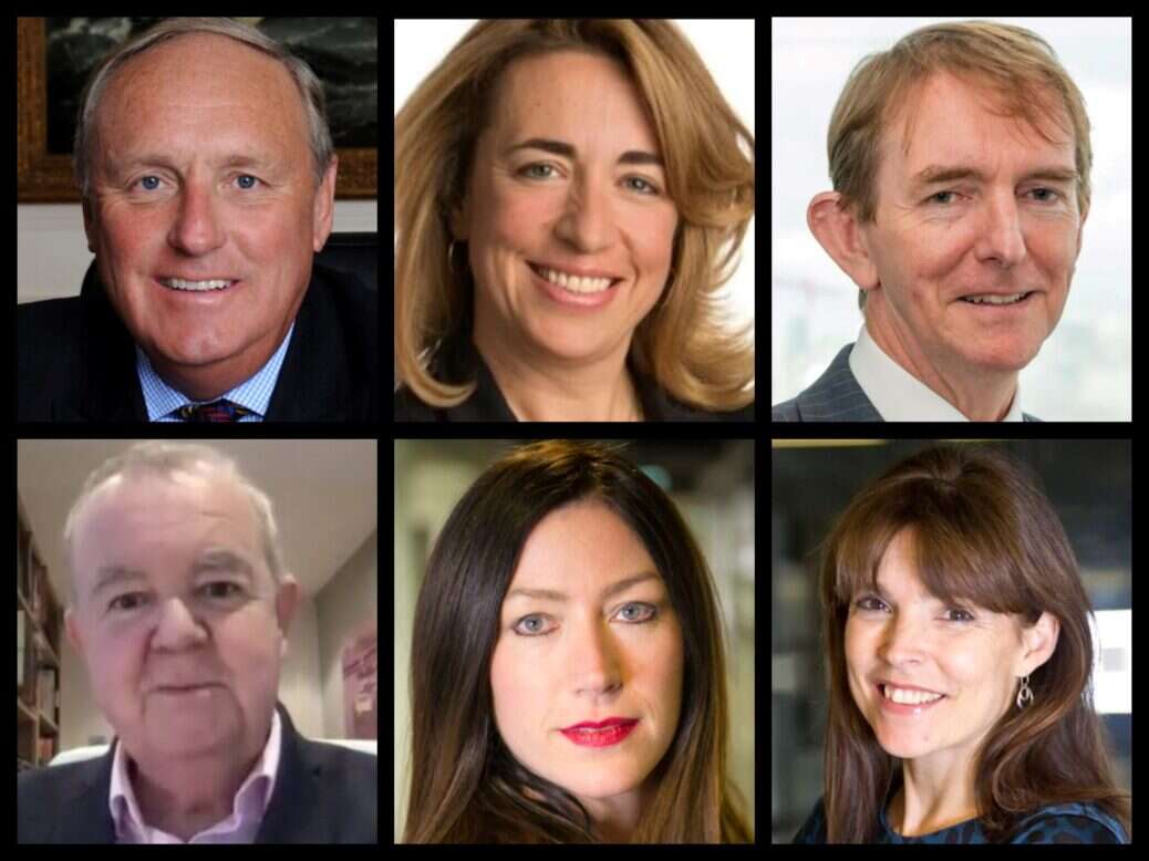 National newspaper editors pictured, left to right from top: Paul Dacre (Mail titles), Kath Viner (Guardian), Tony Gallagher (The Times), Ian Hislop (Private Eye),Victoria Newton (The Sun) and Emma Tucker (Sunday Times)