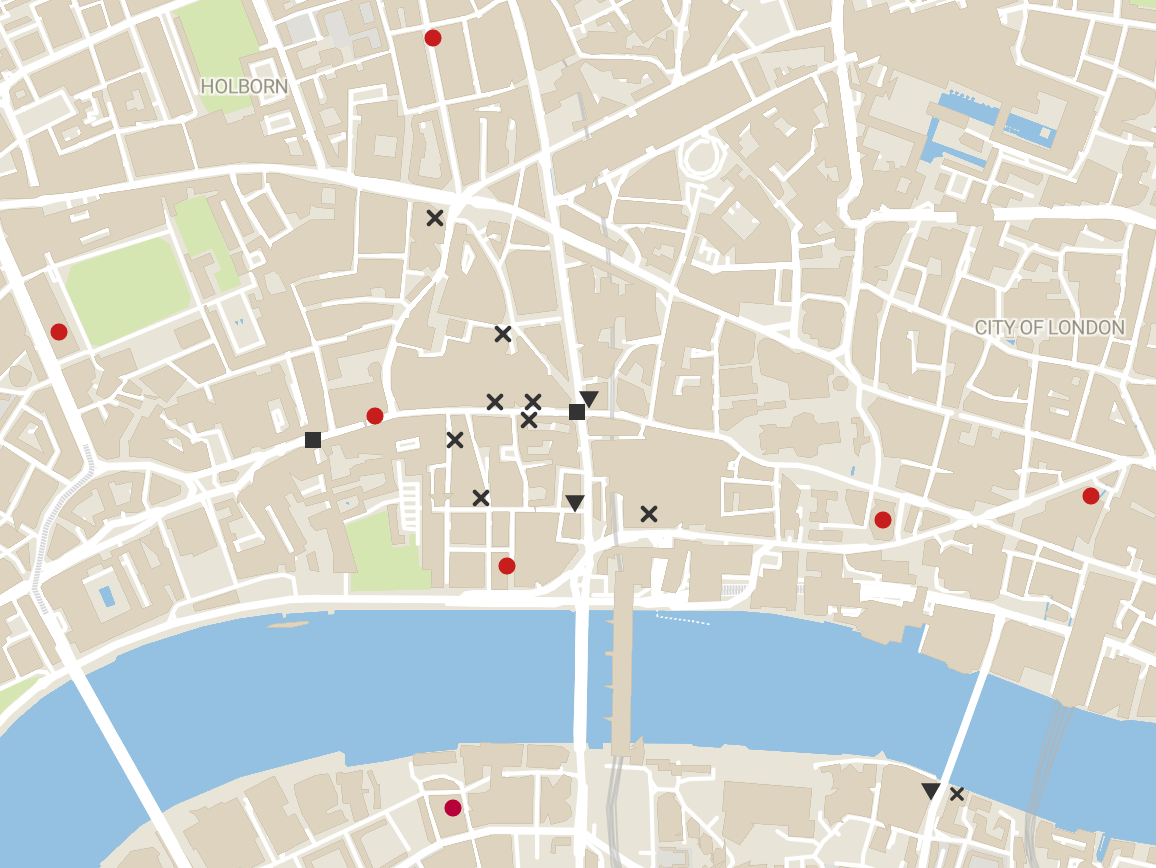 fleet street mapped