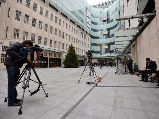 A picture of BBC Broadcasting House illustrating a story about which BBC journalists earned the most money in external engagements between July 2023 and June 2024.