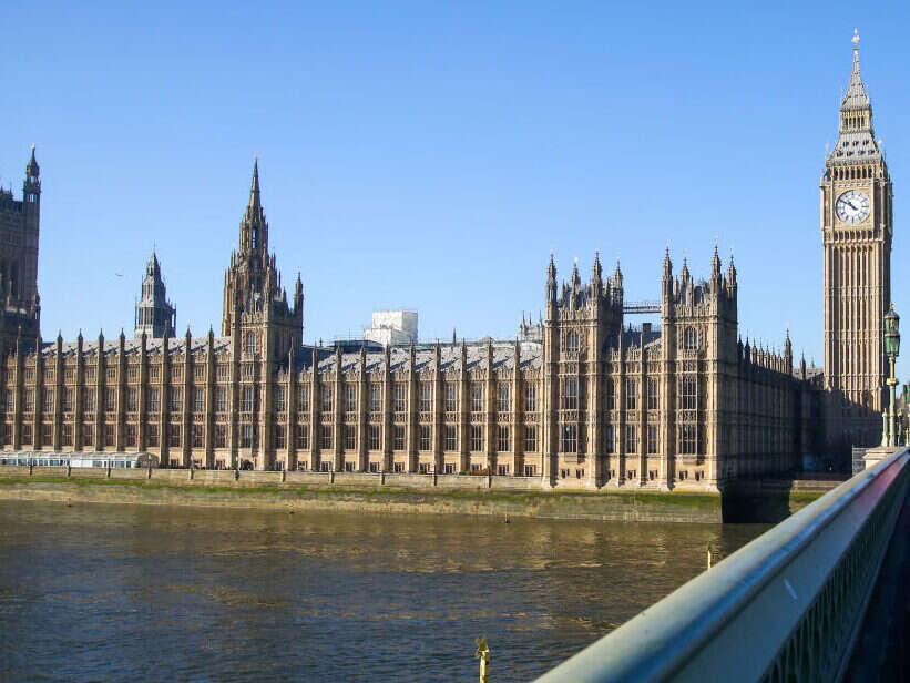 A picture of the Houses of Parliament, illustrating a story about the Government's defeat in the House of Lords over amendments to a bill that would give creators and news outlets greater protections from copyright abuses by AI companies.