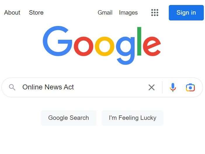 Google experiments with blocking news in Canada in response to the Online News Act