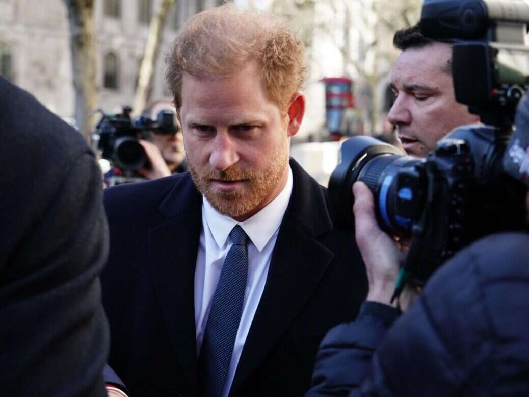 Prince Harry outside High Court for Mail publisher privacy case