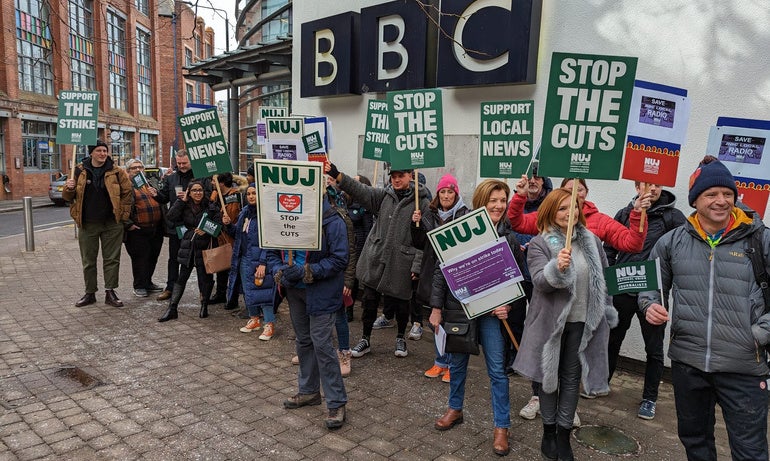 BBC local radio strike in Leeds