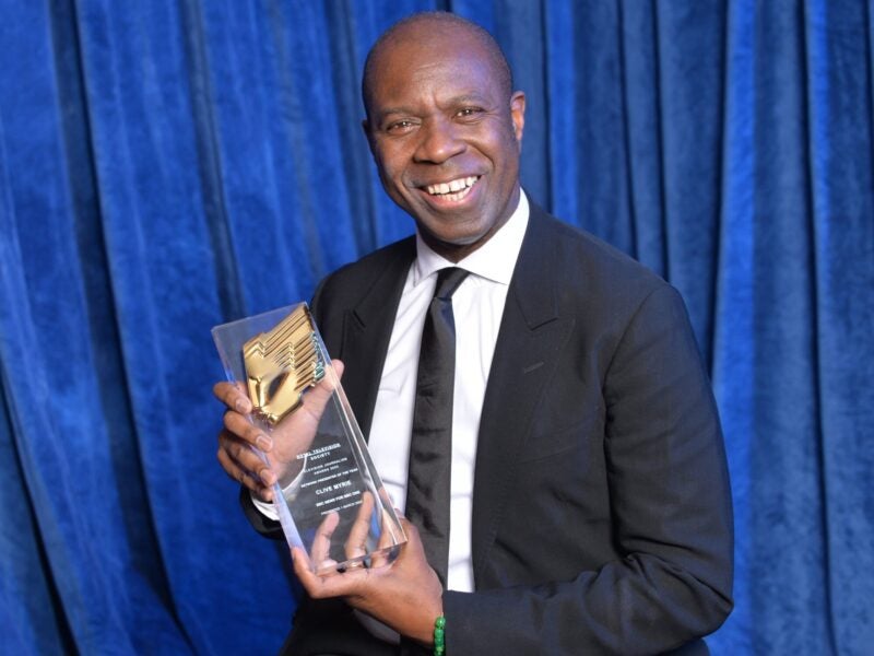 BBC News presenter Clive Myrie at the RTS Television Journalism Awards 2023