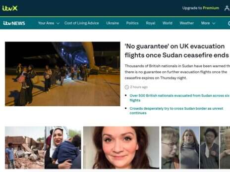 Top 50 UK news websites in March: Strong month for ITV and Time Out