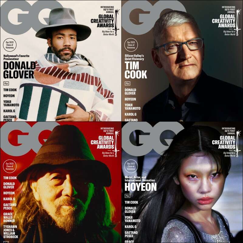 GQ global creativity issue covers