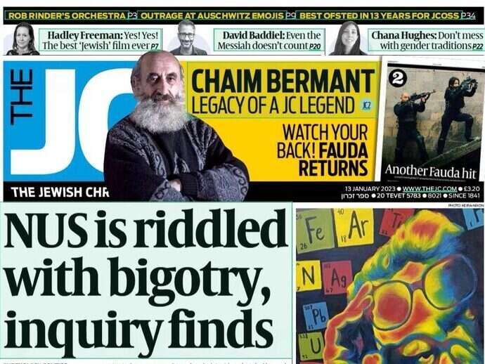 Jewish Chronicle front page