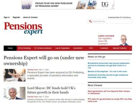 Financial Times sells Pensions Expert brand to DG Publishing
