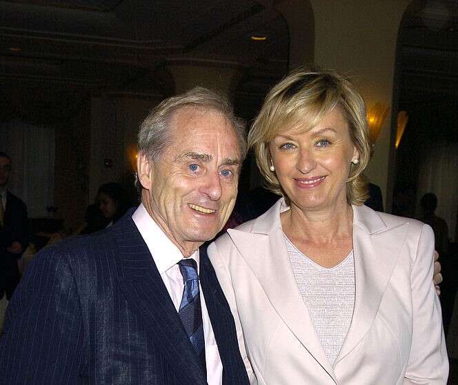 Sir Harold Evans and Tina Brown pictured in 2005 (Getty Images)
