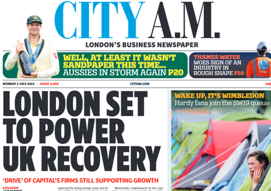 City AM front