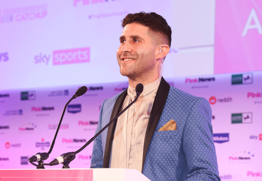 Pink News chief executive and founder Benjamin Cohen at the Pink News Awards 2022. Picture: Pink News