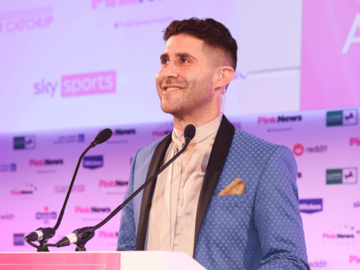 Pink News chief executive and founder Benjamin Cohen at the Pink News Awards 2022. Picture: Pink News