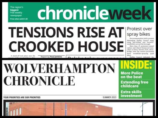 Conservative election material and a real Midlands newspaper published by MNA Media