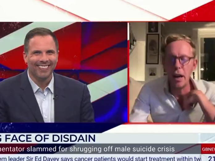 Dan Wootton and Laurence Fox on Dan Wootton Tonight on GB News on Tuesday 26 September 2023. Picture: GB News screenshot