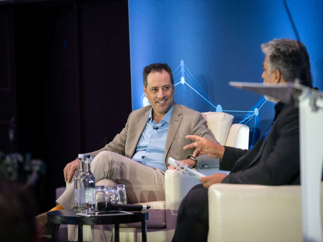 Future CEO Jon Steinberg talks to Dominic Ponsford at the Press Gazette Future of Media Technology conference 2023