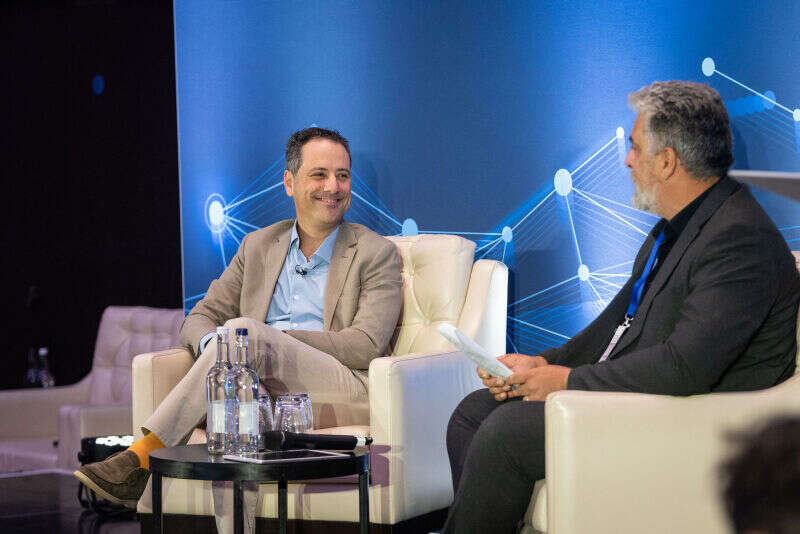 Future chief executive Jon Steinberg speaks with Press Gazette editor-in-chief Dominic Ponsford at the Press Gazette Future of Media Technology Conference 2023.