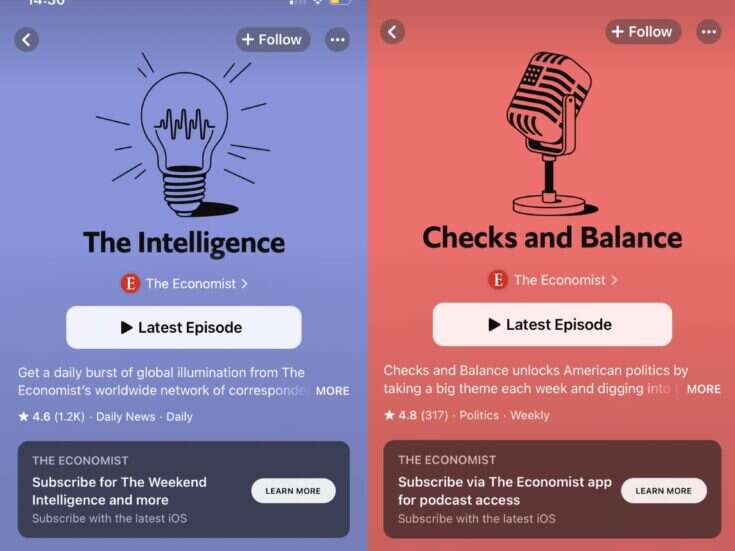 Why The Economist has put its podcasts behind a paywall