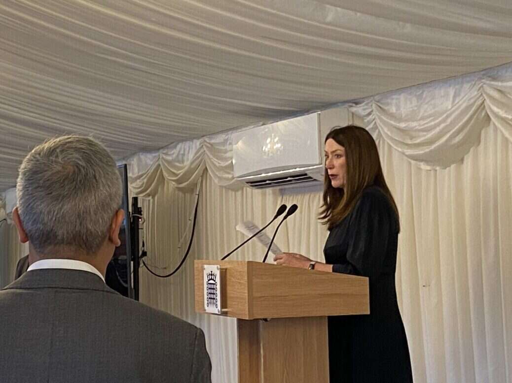 Editor of The Sun Victoria Newton gives a speech to the News Media Association "Journalism Matters" event in October 2023, at which she argued against the creep of privacy laws and SLAPPs