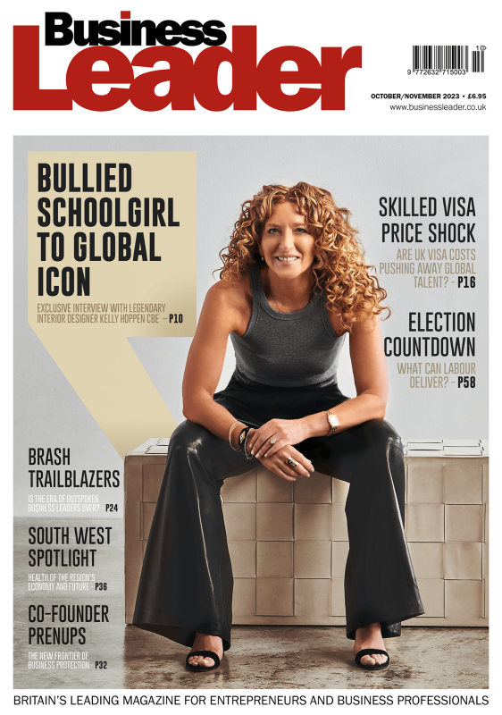 Business Leader magazine cover for October/November 2023