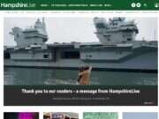 Hampshire Live version of Reach local news sites goodbye story on homepage ahead of closure