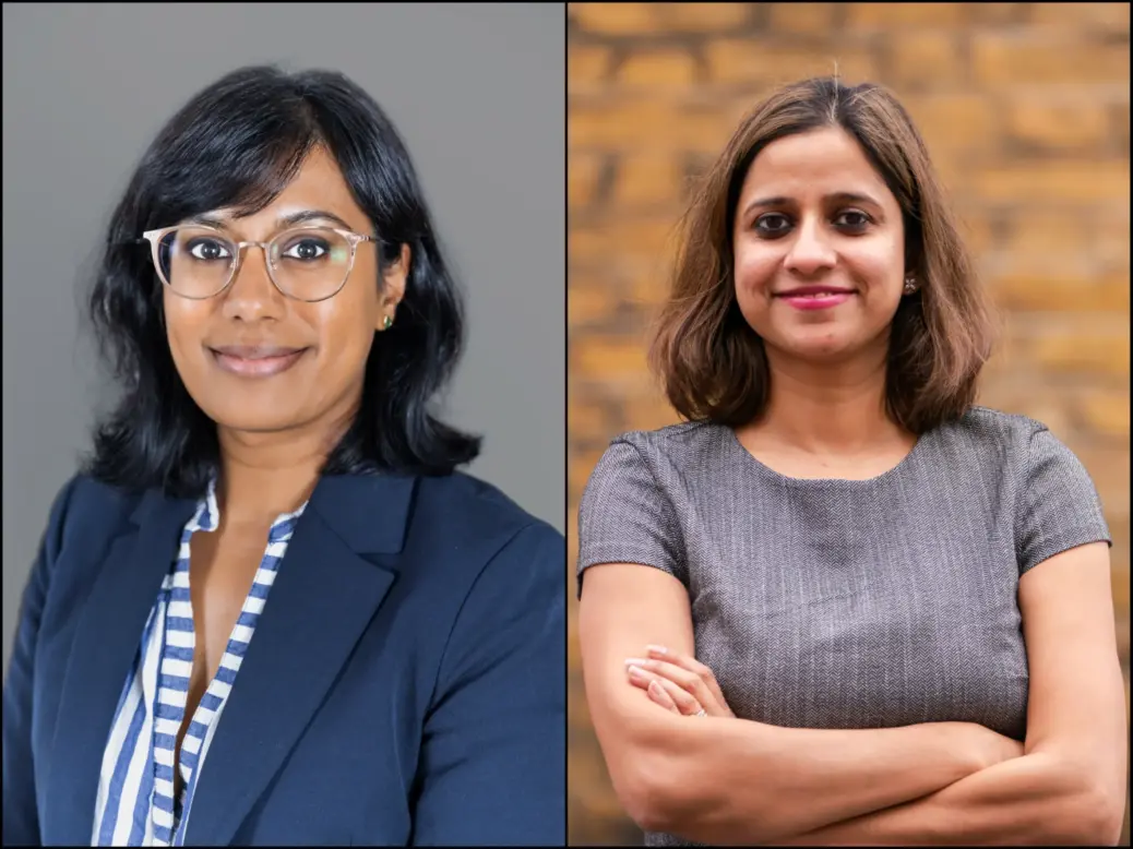 Shona Ghosh, deputy executive editor at Business Insider's UK bureau, and Spriha Srivastava, UK bureau chief. Pictures: Business Insider
