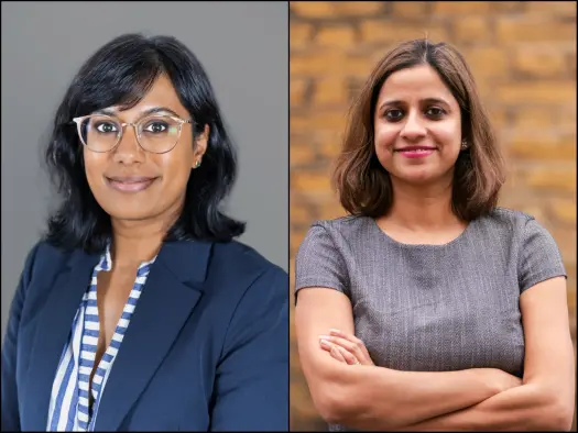 Shona Ghosh, deputy executive editor at Business Insider's UK bureau, and Spriha Srivastava, UK bureau chief. Pictures: Business Insider