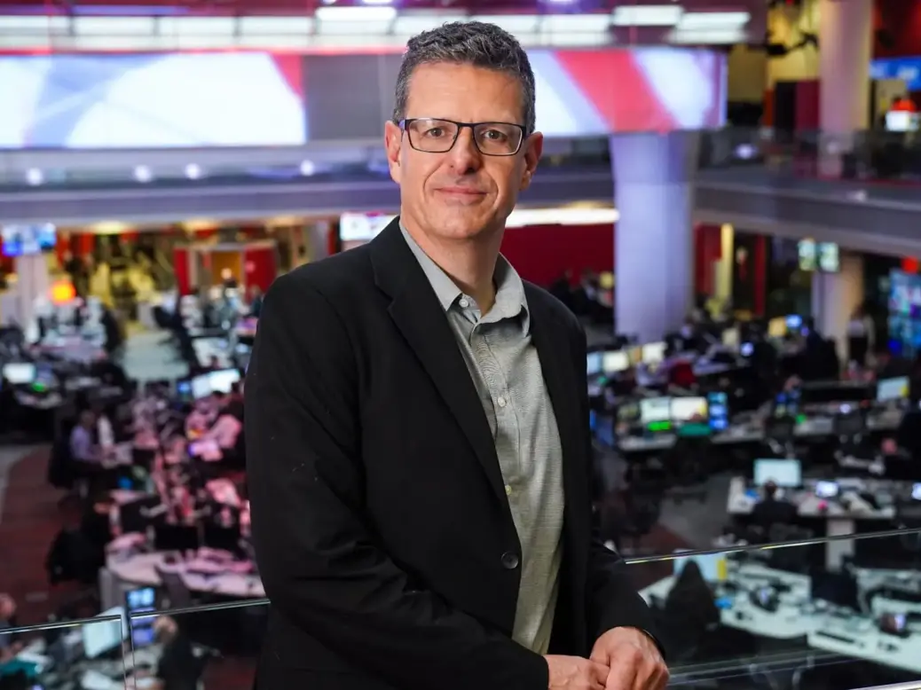 BBC News Channel executive news editor Paul Royall. Picture: BBC